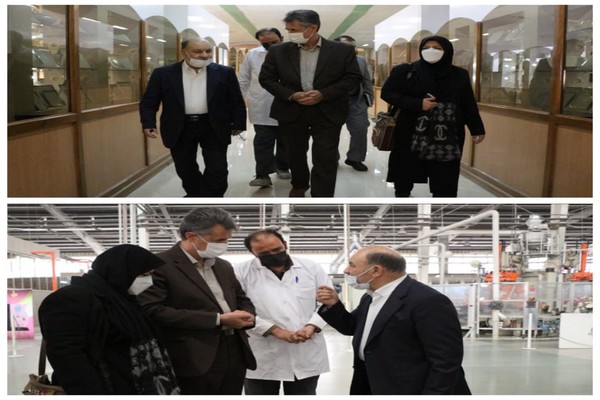 بازدید فرماندار شهرستان مشهد از کارخانه توس چینی