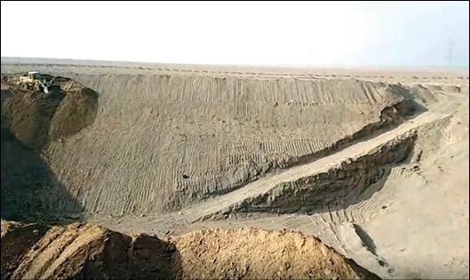 حفر «ابَر استخر» در اراضی ملی شاندیز  