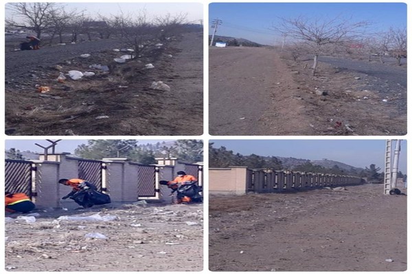 به همت شهرداری شاندیز صورت گرفت؛ پاکسازی عمومی محور شاندیز